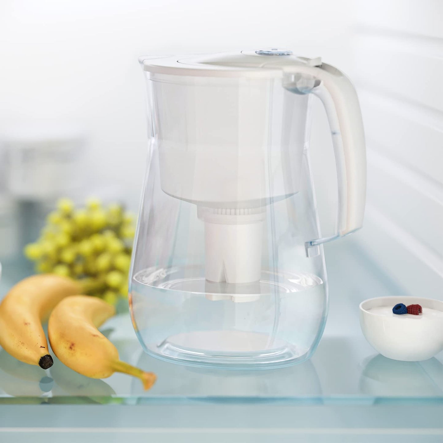 Twinkliss 12-Cup Water Filtration Jug - White, Includes 1 x B15 Filter