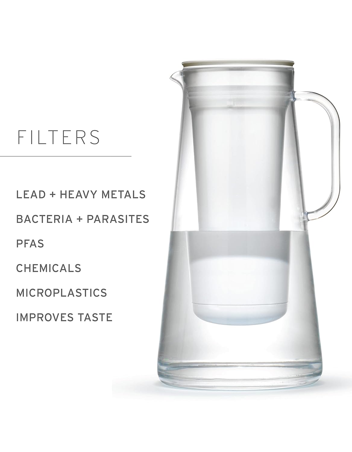 Twinkliss Water Filtration Pitcher - 7-Cup, Seafoam, BPA-Free