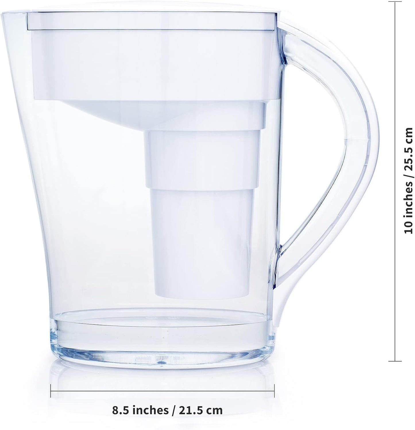 Twinkliss Water Filtration Pitcher, 9-Cup, Removes Chlorine and Lead