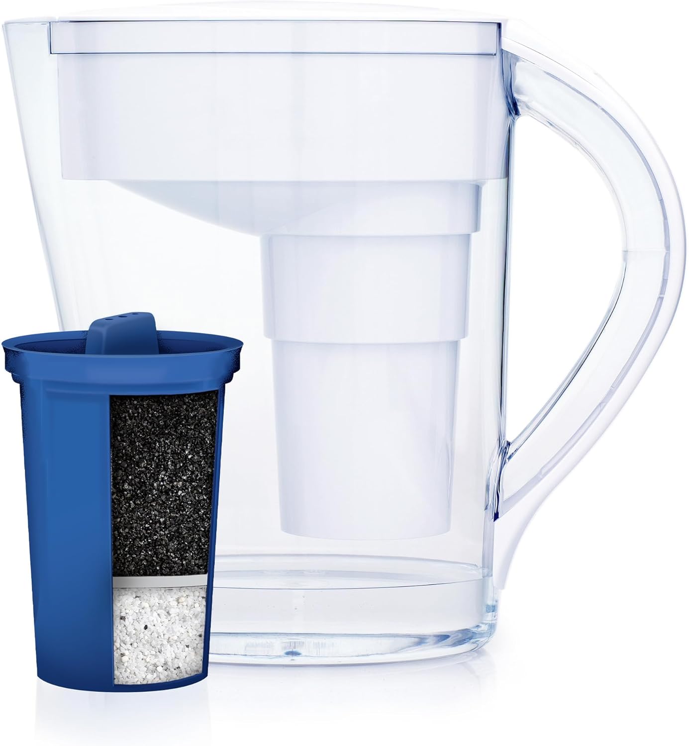 Twinkliss Water Filtration Pitcher, 9-Cup, Removes Chlorine and Lead